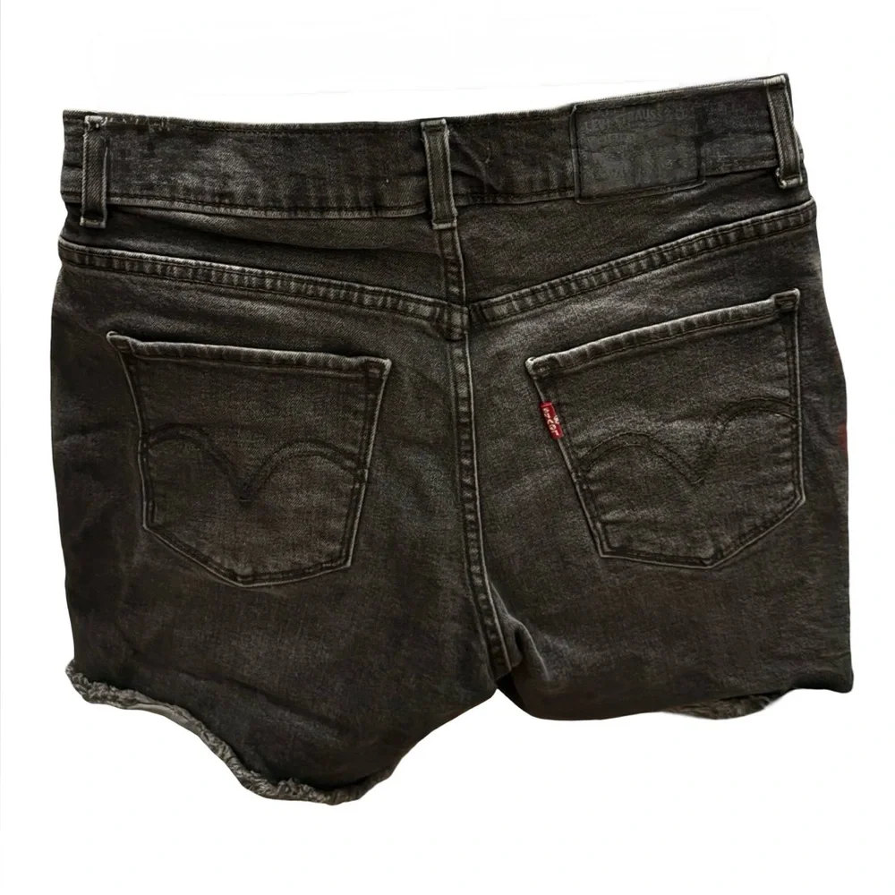Levi's Black Jean Shorts for Women - Picture 4 of 10